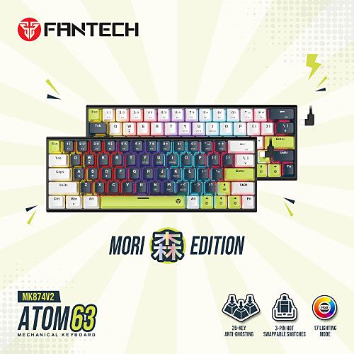 FANTECH MK874V2 ATOM63 MORI EDITION Mechanical Gaming Keyboard