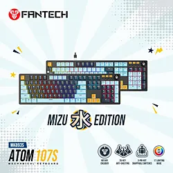 FANTECH MK893S ATOM107S MECHANICAL GAMING KEYBOARD MIZU EDITION