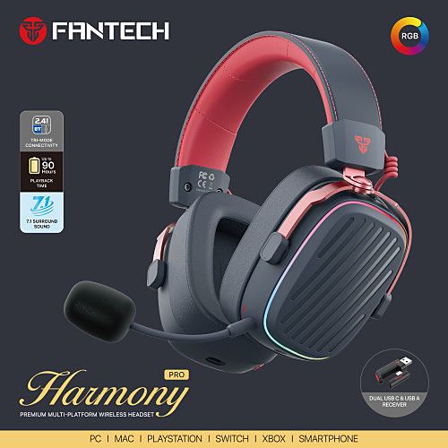 FANTECH WHGO2P HARMONY PRO Wireless Gaming Headphone