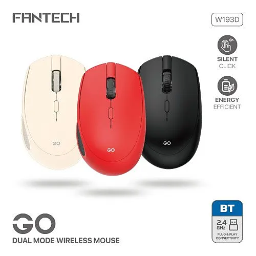 FANTECH GO W193D Dual Mode Wireless Mouse