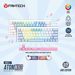FANTECH MK611 ATOM X63 Wired RGB Mechanical Gaming Keyboard