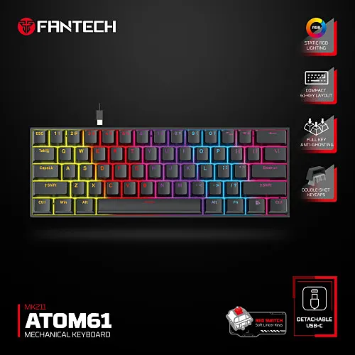 FANTECH MK211 ATOM61 Mechanical Gaming Keyboard