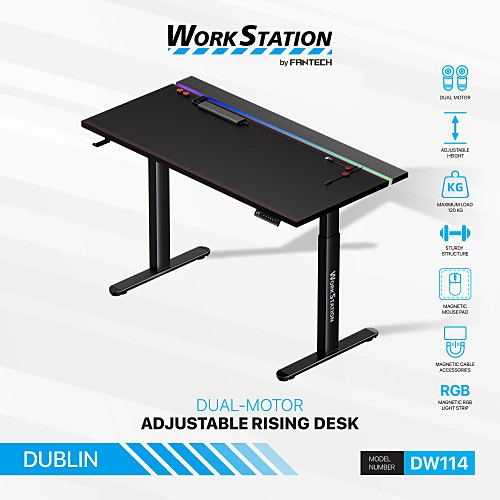 FANTECH DW114 DUBLIN Dual Motor Adjustable Rising Magnetic Desk