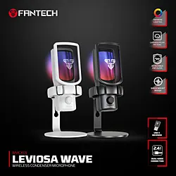 FANTECH WMCX01 LEVIOSA WAVE DUAL-MODE Wireless Condenser Microphone