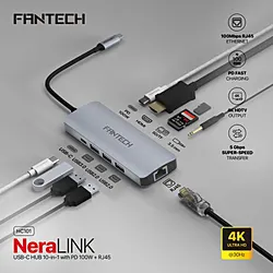 FANTECH HC101 NeraLink 10-in-1 USB-C Multifunctional Docking Station Hub