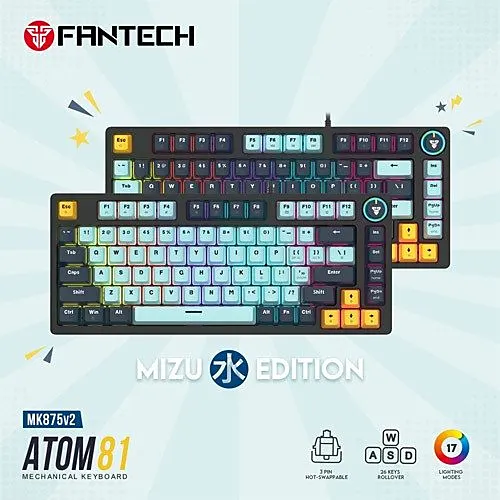 FANTECH MK875V2 ATOM81 MIZU EDITION Mechanical Gaming Keyboard
