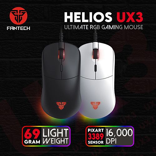 Fantech Helios UX3 Macro RGB Gaming Mouse