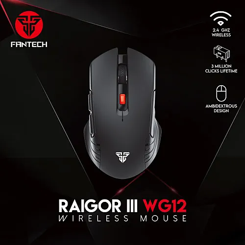 FANTECH WG12 Raigor III  Wireless Gaming Mouse