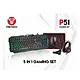 FANTECH P51 USB Wired Black Gaming Keyboard, Mouse, Mouse Pad, Headphone & Headset Stand Combo