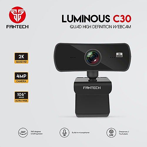 FANTECH C30 LUMINOUS QUAD HD Webcam