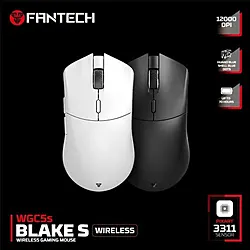 FANTECH BLACK WGC5S Wireless Rechargeable Gaming Mouse