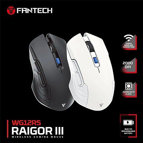 FANTECH WG12RS Raigor III Wireless Gaming Silent Mouse