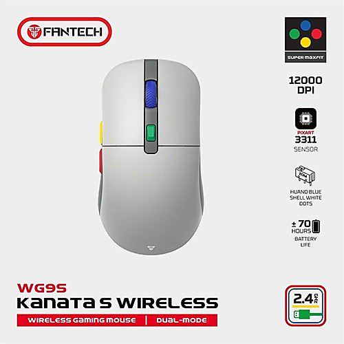 FANTECH WG9S SUPER MAXFIT Wireless Gaming Mouse