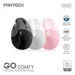 FANTECH W195R GO COMFY VERTICAL WIRELESS MOUSE