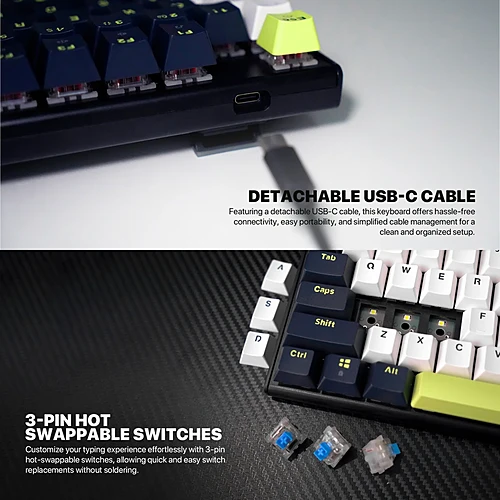FANTECH MK877S ATOM87S Mechanical Gaming Keyboard