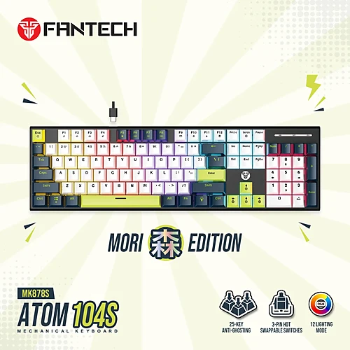 FANTECH MK878S ATOM104S Mechanical Gaming Keyboard