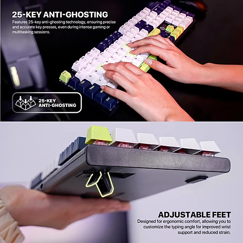 FANTECH MK878S ATOM104S Mechanical Gaming Keyboard