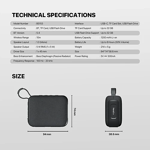 FANTECH BS153 NeraBox Mini Bluetooth Speaker