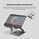 FANTECH NC30 RGB 360 Degree Rotatable Cooling Pad Laptop Stand