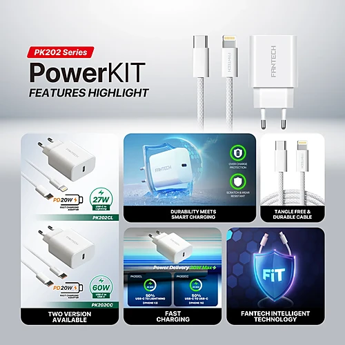 FANTECH PK202CC Adaptor And Braided Cable 20W