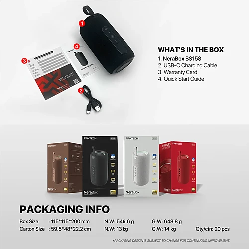 FANTECH BS158 Nerabox Bluetooth Speaker