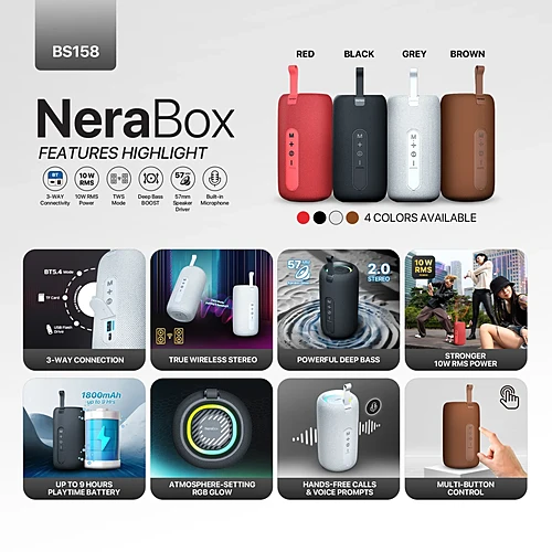 FANTECH BS158 Nerabox Bluetooth Speaker