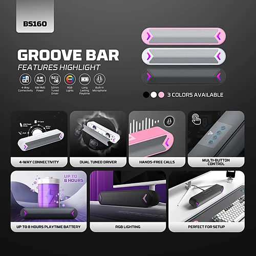 FANTECH BS160 Groove Bar Bluetooth Gaming Speaker