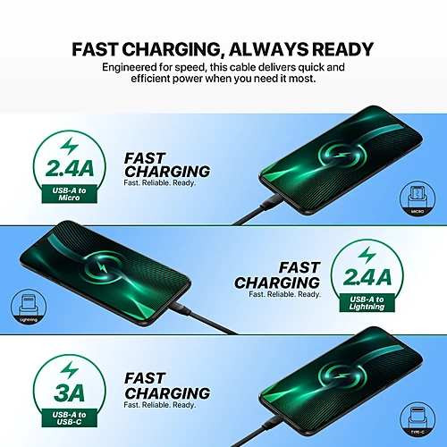 Fantech PLT3 PrimeLink Fast Charger Cable Data Cable.