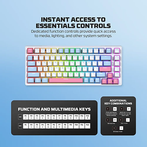 FANTECH MK612 ATOM X83 Mechanical Gaming Keyboard AMI EDITION