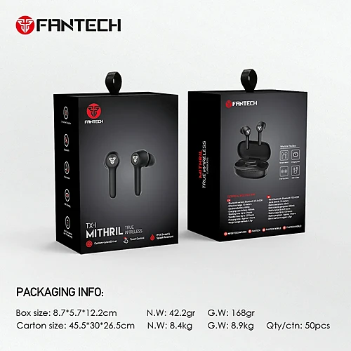 Fantech TWS Tx-1 MITHRIL 5.0 Wireless Earbuds