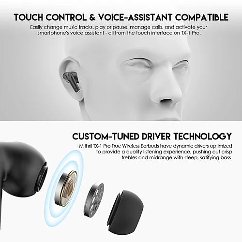 Fantech MITHRIL Tx-1 PRO True Wireless Bluetooth Dual Earbuds