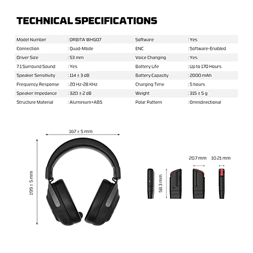 FANTECH WHG07 ORBITA Premium Multi-Platform Wireless Headset