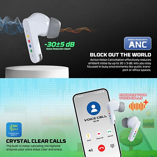 FANTECH TX4 MITHRIL ANC True Wireless Earbuds Super Maxfit