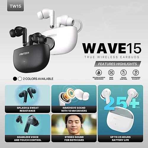 FANTECH TW15 WAVE Bluetooth True Wireless Earbuds
