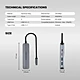 FANTECH HC051 NeraLink 5-in-1 USB-C Multifunctional Docking Station Hub