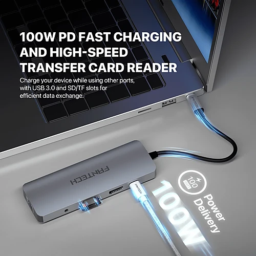 FANTECH HC101 NeraLink 10-in-1 USB-C Multifunctional Docking Station Hub