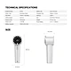 FANTECH PAC5 Portable Mini Fan With LCD Display