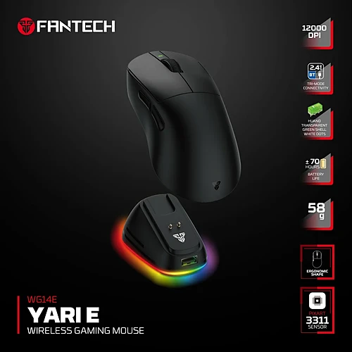 FANTECH WG14E YARI E Ergonomic Wireless Gaming Mouse