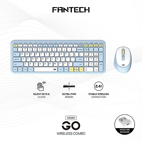 FANTECH WK901 GO Keyboard And Mouse Wireless Combo