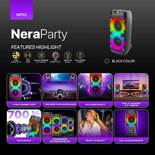 FANTECH NP02 NeraParty Wireless Party Speaker