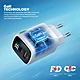 FANTECH PPS332 PowerPLUS 33W 2-Ports GaN Charger (PD+QC)