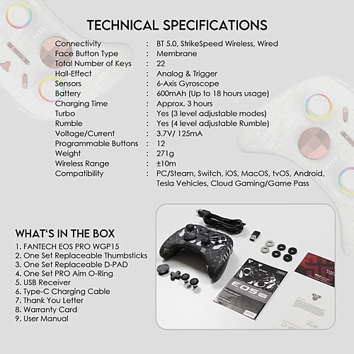 FANTECH WGP15 EOS PRO Multiplatform Wireless Gamepad