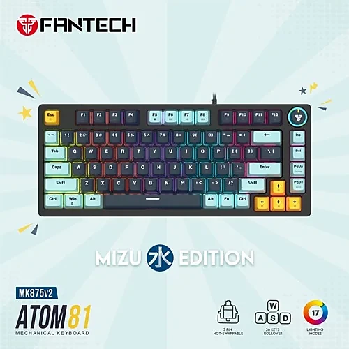 FANTECH MK875V2 ATOM81 MIZU EDITION Mechanical Gaming Keyboard