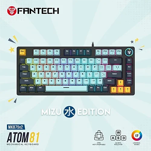FANTECH MK875V2 ATOM81 MIZU EDITION Mechanical Gaming Keyboard