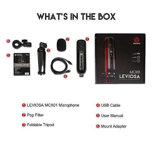 FANTECH LEVIOSA MCX01 USB Condenser Microphone