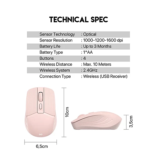 FANTECH W605 GO Series Wireless Mouse