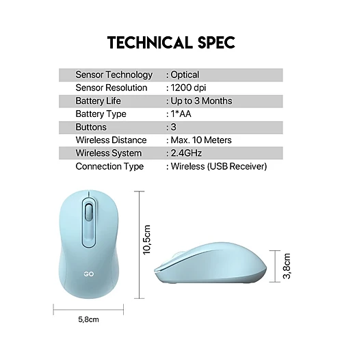 FANTECH W608 GO Series Wireless Mouse