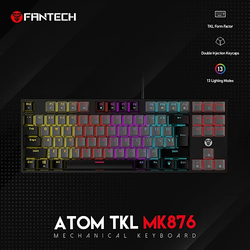 FANTECH MK876 ATOM TKL RGB Mechanical Keyboard
