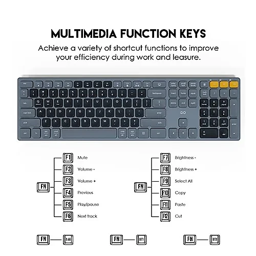 FANTECH WK895 GO POP Office Wireless Keyboard And Mouse Combo