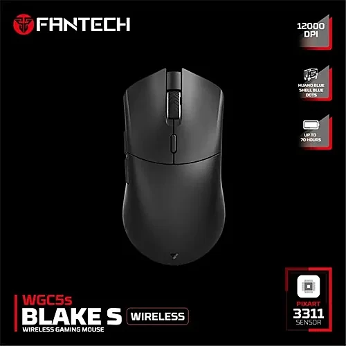 FANTECH BLACK WGC5S Wireless Rechargeable Gaming Mouse
